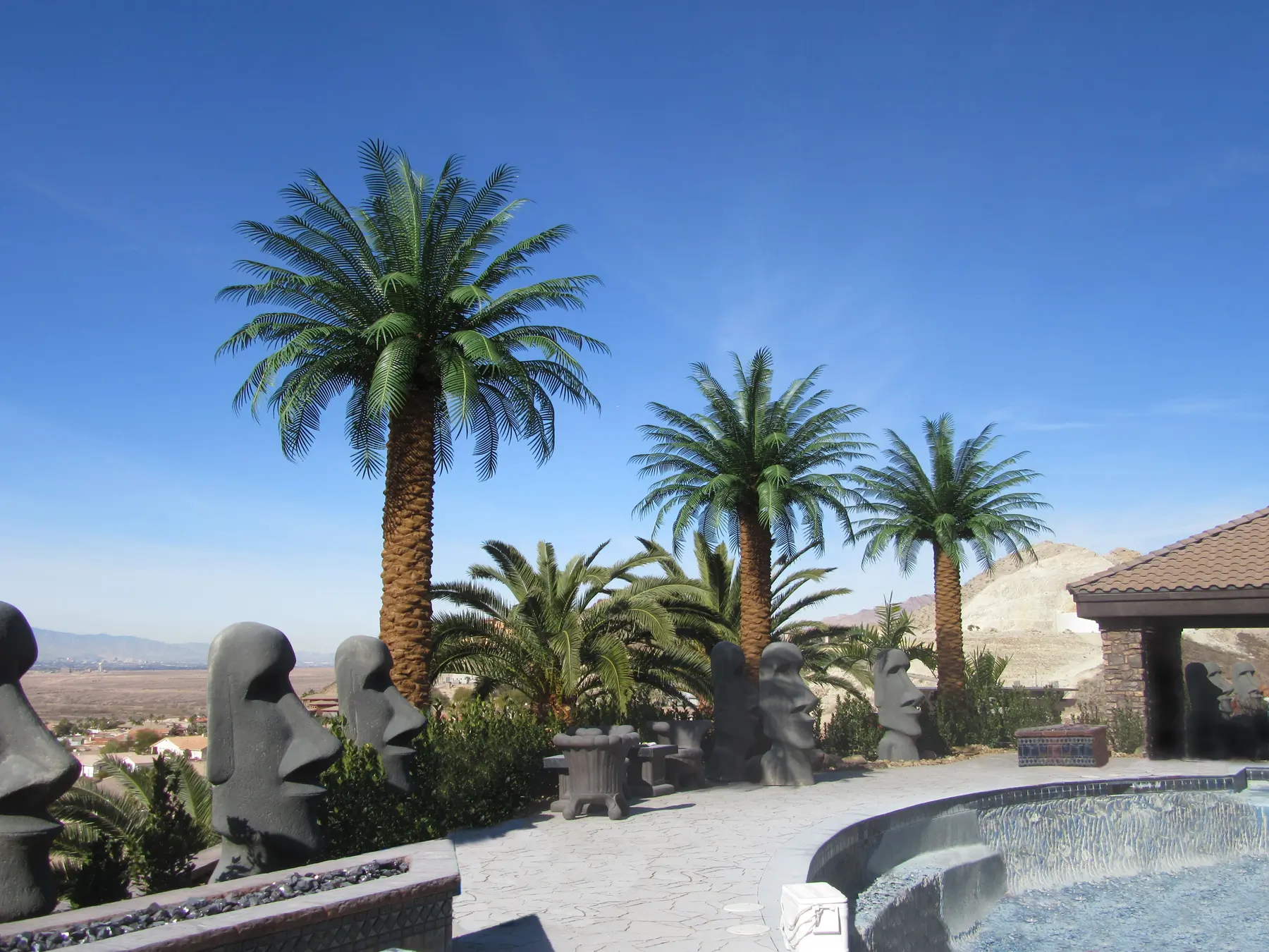 Outdoor Artificial Dactylifera Date Palm